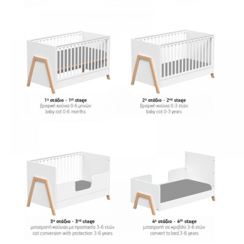 ΚΡΕΒΑΤΙ OSLO 70x140 ΚΡΕΒΑΤΙ OSLO 70x140