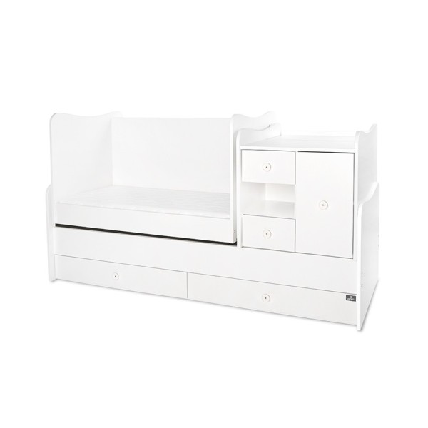 BED MINI MAX WHITE ΚΡΕΒΑΤΙ ΠΟΛΥΜΟΡΦΙΚΟ 197x83x108 BED MINI MAX WHITE ΚΡΕΒΑΤΙ ΠΟΛΥΜΟΡΦΙΚΟ 197x83x108