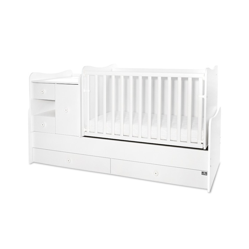 BED MINI MAX WHITE ΚΡΕΒΑΤΙ ΠΟΛΥΜΟΡΦΙΚΟ 197x83x108