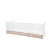 BED MINI MAX NEW WHITE/LIGHT OAK ΚΡΕΒΑΤΙ ΠΟΛΥΜΟΡΦΙΚΟ 60x120