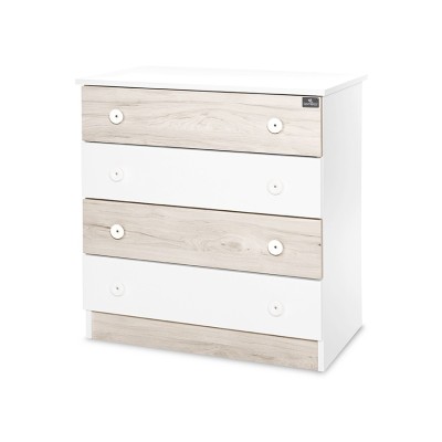 DRESSER NEW WHITE/LIGHT OAK ΣΥΡΤΑΡΙΕΡΑ