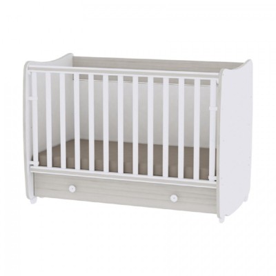 BED DREAM NEW WHITE/LIGHT OAK 60x120 ΚΡΕΒΑΤΙ ΠΟΛΥΜΟΡΦΙΚΟ