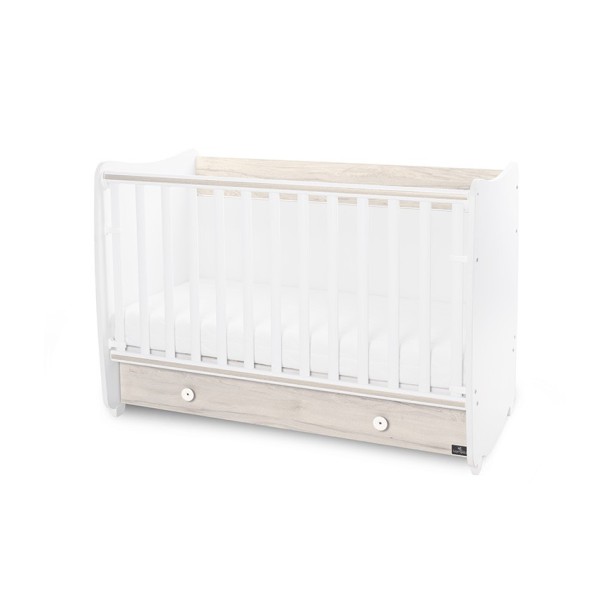BED DREAM NEW WHITE/LIGHT OAK 70x140 ΚΡΕΒΑΤΙ ΠΟΛΥΜΟΡΦΙΚΟ