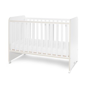 BED SWEET DREAM WHITE/LIGHT OAK 60x120 ΚΡΕΒΑΤΙ