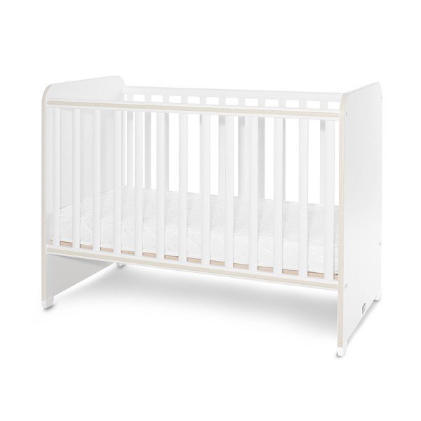 BED SWEET DREAM WHITE/LIGHT OAK 60x120 ΚΡΕΒΑΤΙ