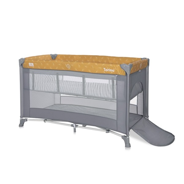 TORINO 2 LAYERS LEMON CURRY FLEMON CURRY FLORAL BABY COT ΠΑΡΚΟΚΡ