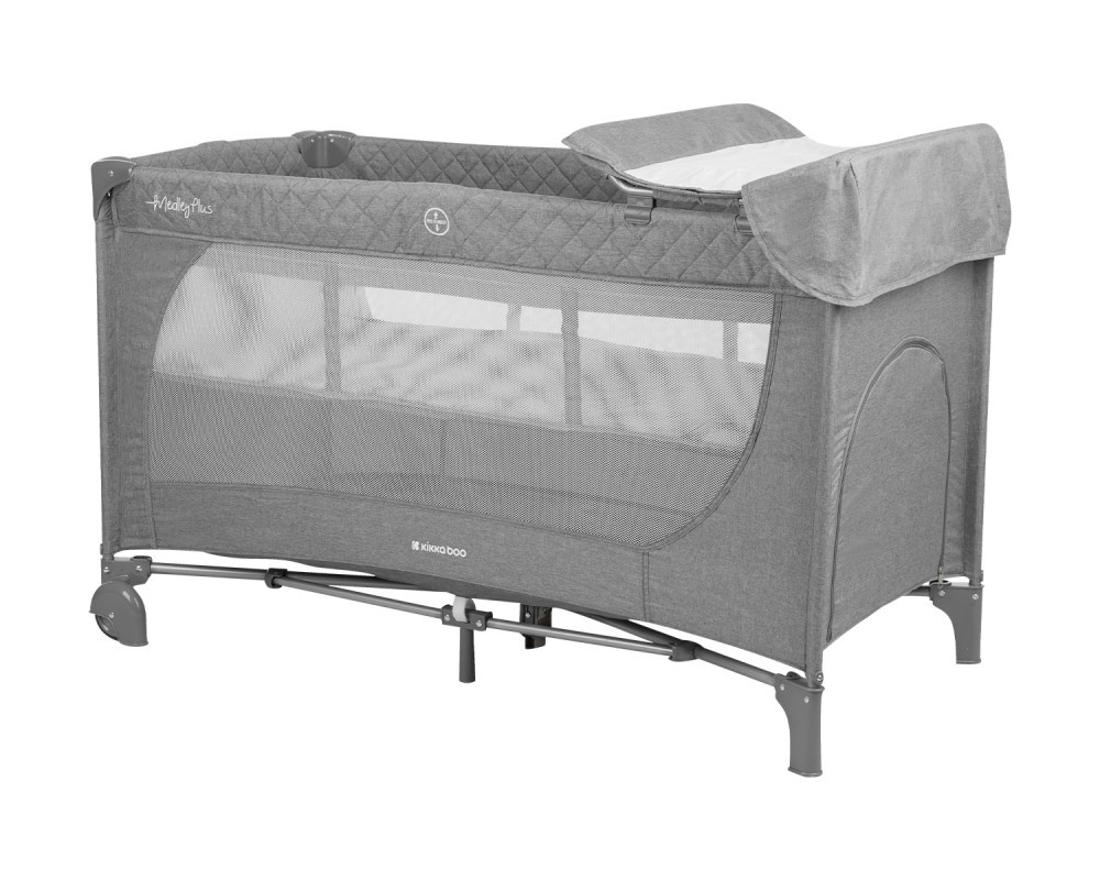 PromoBaby cot 2 levels Medley PLUS Grey