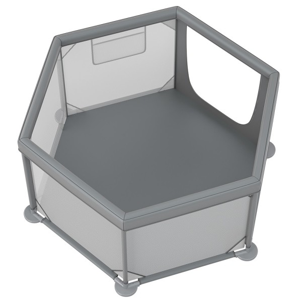 Παρκοκρέβατο Πολύγωνο Nestilo Grey 889-100