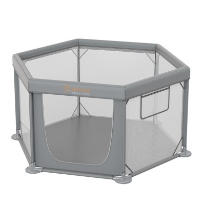 Παρκοκρέβατο Πολύγωνο Nestilo Grey 889-100