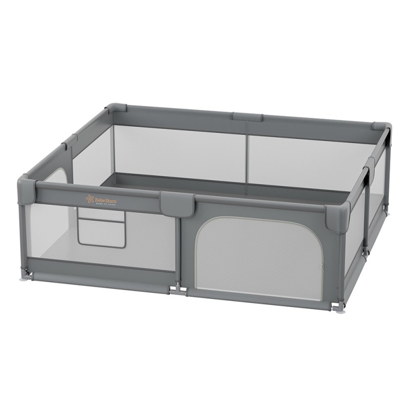 ΠΑΡΚΟΚΡΕΒΑΤΟ ΟΡΘΟΓΩΝΙΟ 180Χ200 PLAYZEN GREY