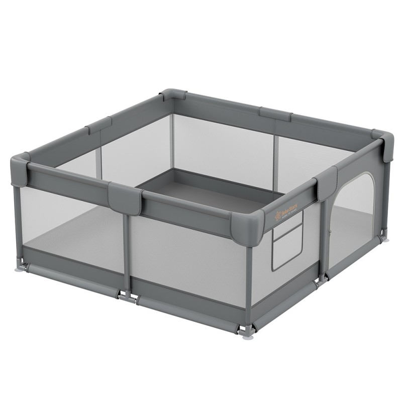 Πάρκο τετράγωνο Bebe Stars Playzen Grey 150x150 cm