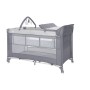 BABY COT TORINO 2LAYERS PLUS GREY STRIPED ELEMENTS