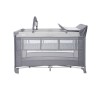 BABY COT TORINO 2LAYERS PLUS GREY STRIPED ELEMENTS