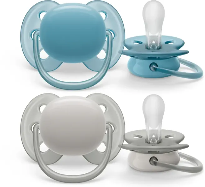 SCF091/17 ΠΙΠΙΛΑ ULTRA SOFT 6-18M 2ΤΜΧ ΣΙΛ/ΝΗΣ SOOTHER BOY X2