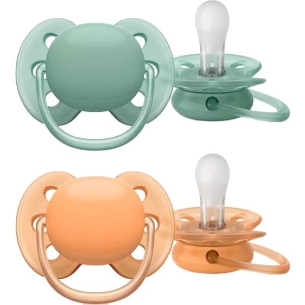 SCF093/01 ΠΙΠΙΛΑ ULTRA SOFT 18M+ NEUTRAL 2ΤΜΧ ΣΙΛ/ΝΗΣ SOOTHER X2