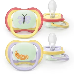 Σετ 2 πιπίλες νυκτός Philips Avent Ultra Air Nighttime 0-6m SCF376/25