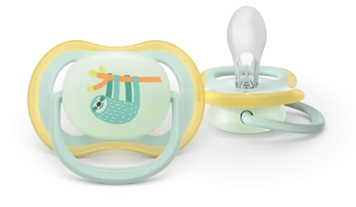 Σετ 2 πιπίλες νυκτός Philips Avent Ultra Air Nighttime 0-6m SCF376/24