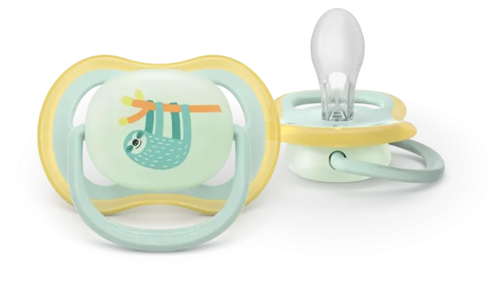 Σετ 2 πιπίλες νυκτός Philips Avent Ultra Air Nighttime 0-6m SCF376/24