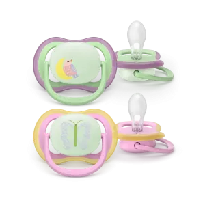 Σετ 2 πιπίλες νυκτός Philips Avent Ultra Air Nighttime 6-18m SCF376/29