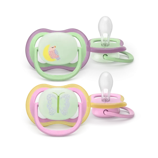 Σετ 2 πιπίλες νυκτός Philips Avent Ultra Air Nighttime 6-18m SCF376/29