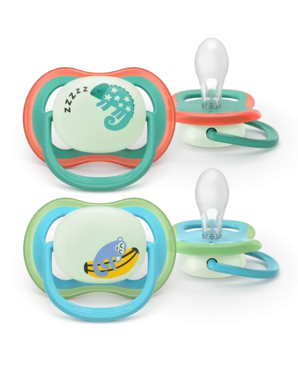 Σετ 2 πιπίλες νυκτός Philips Avent Ultra Air Nighttime 6-18m SCF376/28