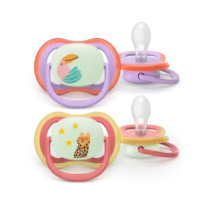 Σετ 2 πιπίλες νυκτός Philips Avent Ultra Air Nighttime 18m+ SCF376/33