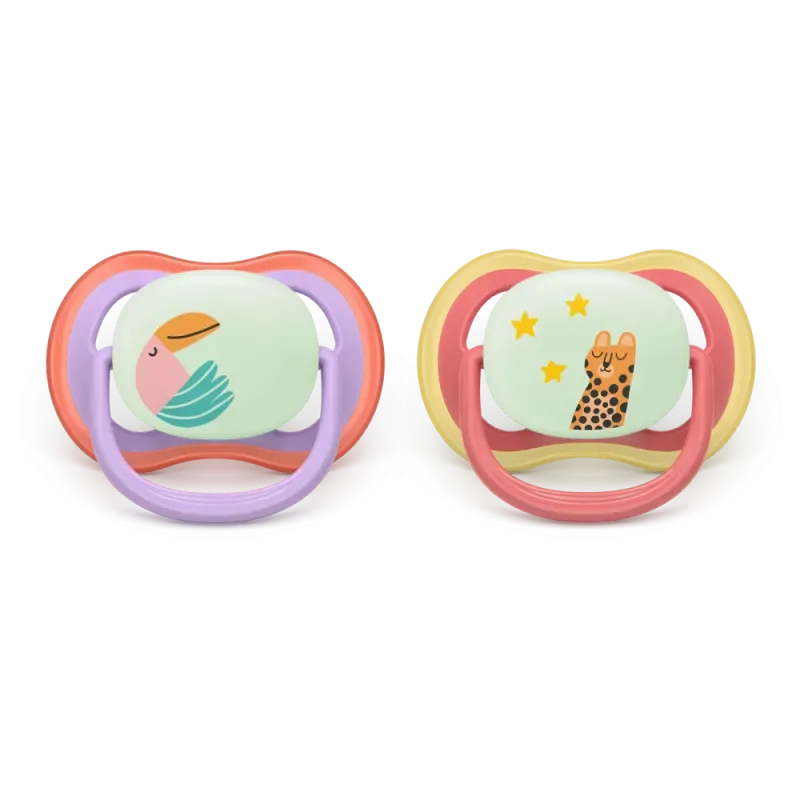 Σετ 2 πιπίλες νυκτός Philips Avent Ultra Air Nighttime 18m+ SCF376/33 Σετ 2 πιπίλες νυκτός Philips Avent Ultra Air Nighttime 18m+ SCF376/33