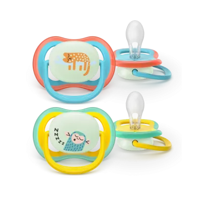 Σετ 2 πιπίλες νυκτός Philips Avent Ultra Air Nighttime 18m+ SCF376/32