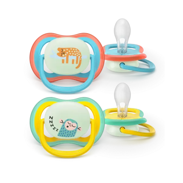 Σετ 2 πιπίλες νυκτός Philips Avent Ultra Air Nighttime 18m+ SCF376/32