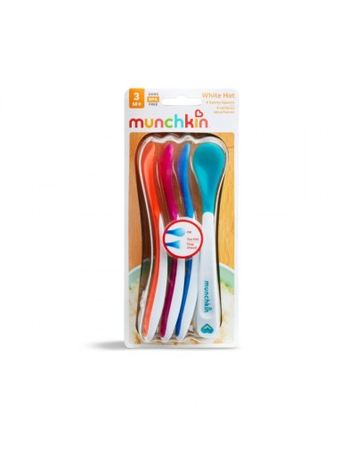White Hot Safety Spoons ΚΟΥΤΑΛΙΑ 4ΤΜΧ ΘΕΡΜΟΚΡΑΣΙΑΣ Munchkin