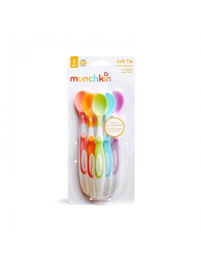 Soft Tip Spoons ΚΟΥΤΑΛΙΑ 6ΤΜΧ ΜΑΛΑΚΕΣ ΑΚΡΕΣ Munchkin