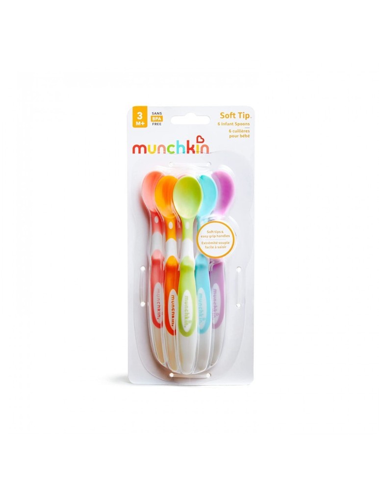 Soft Tip Spoons ΚΟΥΤΑΛΙΑ 6ΤΜΧ ΜΑΛΑΚΕΣ ΑΚΡΕΣ Munchkin