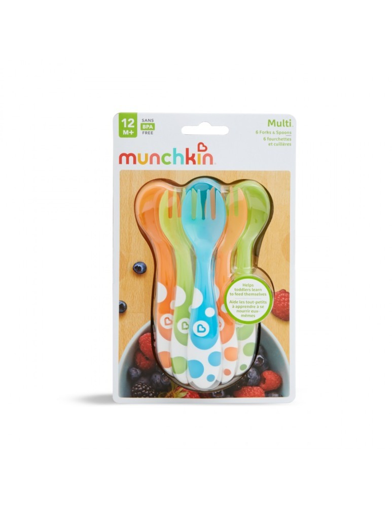 Multi-Coloured forks&spoons ΠΙΡΟΥΝΙΑ&ΚΟΥΤΑΛΙΑ 6ΤΜΧ Munchkin