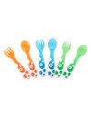 Multi-Coloured forks&spoons ΠΙΡΟΥΝΙΑ&ΚΟΥΤΑΛΙΑ 6ΤΜΧ Munchkin