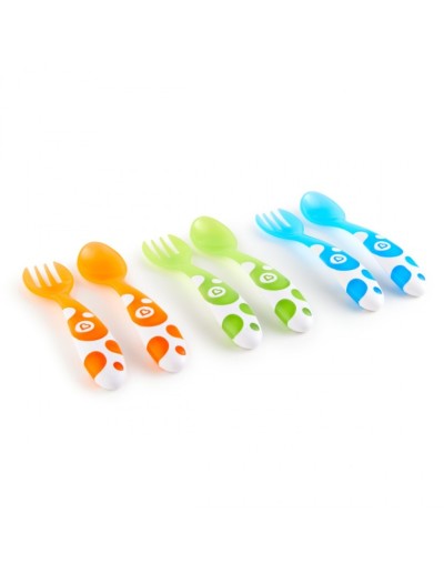 Multi-Coloured forks&spoons ΠΙΡΟΥΝΙΑ&ΚΟΥΤΑΛΙΑ 6ΤΜΧ Munchkin Multi-Coloured forks&spoons ΠΙΡΟΥΝΙΑ&ΚΟΥΤΑΛΙΑ 6ΤΜΧ Munchkin