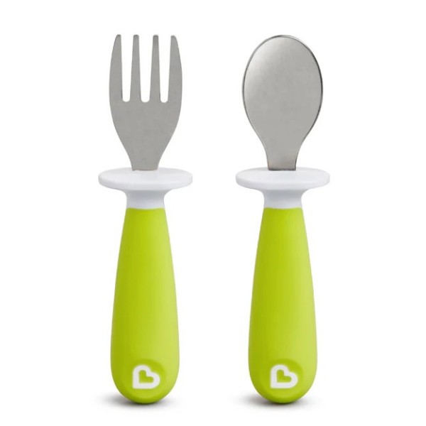 RAISE TODDLER FORK & SPOON ΣΕΤ ΠΙΡΟΥΝΙ & ΚΟΥΤΑΛΙ 3 ΧΡΩΜΑΤΑ MUNCH
