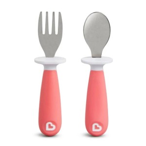 RAISE TODDLER FORK & SPOON ΣΕΤ ΠΙΡΟΥΝΙ & ΚΟΥΤΑΛΙ 3 ΧΡΩΜΑΤΑ MUNCH