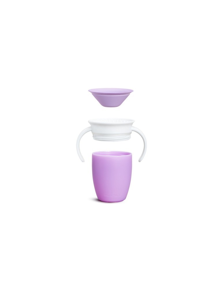 MIRACLE 360° TRAINER CUP PURPLE 207ml ΕΚΠΑΙΔΕΥΤΙΚΟ ΚΥΠΕΛΛΟ MUNCH