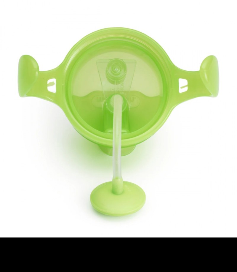 Munchkin Παιδικό ποτήρι με καλαμάκι Tip & Sip Πράσινο 207ml