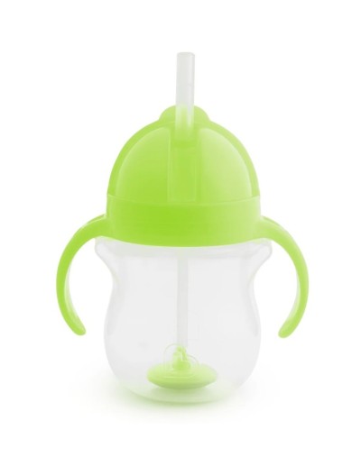 Munchkin Παιδικό ποτήρι με καλαμάκι Tip & Sip Πράσινο 207ml