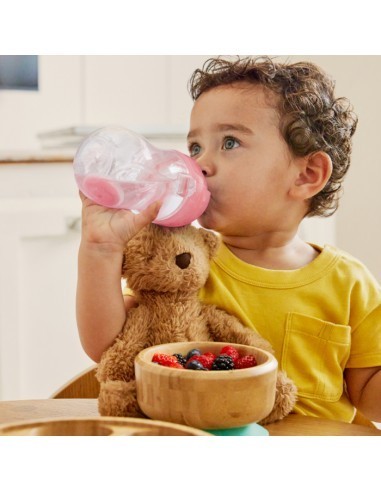 Παιδικό ποτήρι με καλαμάκι Munchkin Tip & Sip Tall 296ml Ροζ