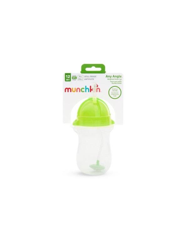Παιδικό ποτήρι με καλαμάκι Munchkin Tip & Sip Tall 296ml