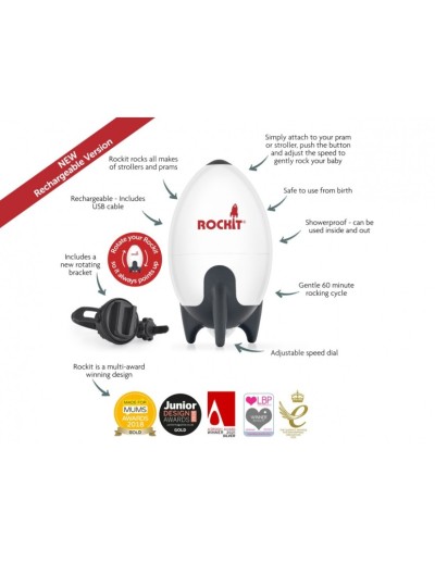 ROCKIT V2 RECHARGABLE συσκευή δόνησης για καρότσια