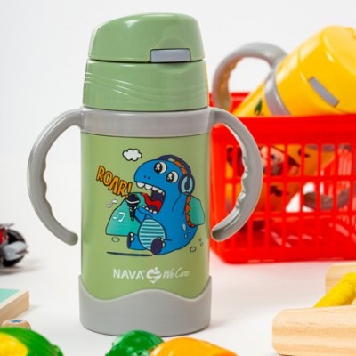 ΘΕΡΜΟΣ ΜΠΟΥΚΑΛΙ ΑΝΟΞΕΙΔΩΤΟ WE CARE ΠΡΑΣΙΝΟ 300ml ΜΕ ΛΑΒΕΣ