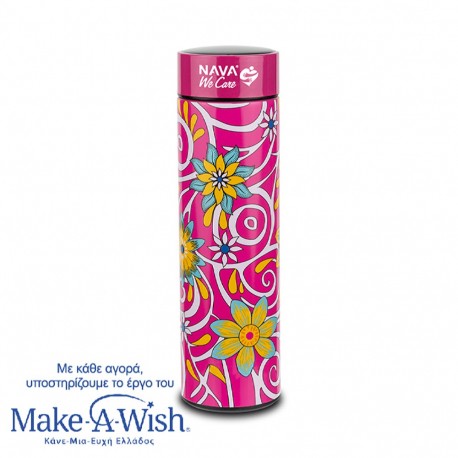 ΘΕΡΜΟΣ ΑΝΟΞΕΙΔΩΤΟ ΜΕ ΦΙΛΤΡΟ & ΕΝΔΕΙΞΗ ΘΕΡΜΟΚΡΑΣΙΑΣ WE CARE MAGENTA 500ml