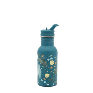 ELEPHANT ανοξείδωτο μπουκάλι με καλαμάκι 500ml