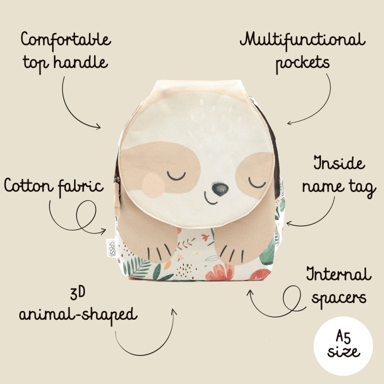 SLOTH παιδικό backpack Mini A5