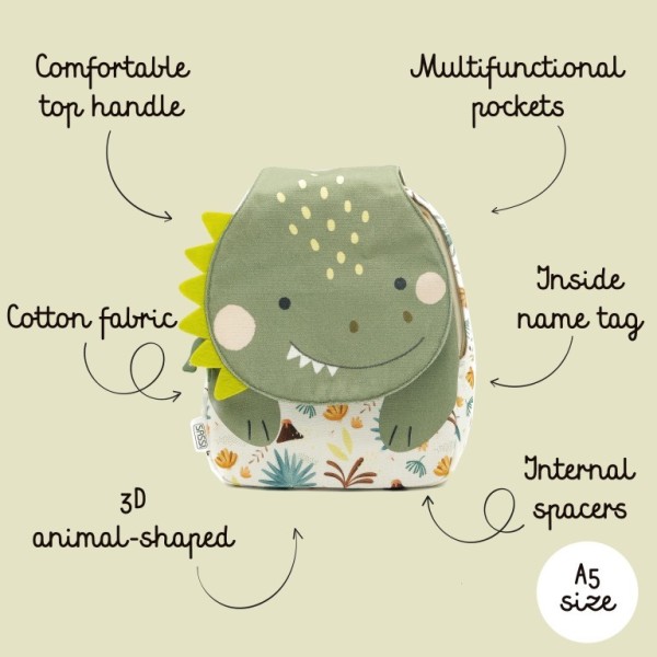 DINOSAUR παιδικό backpack Mini A5