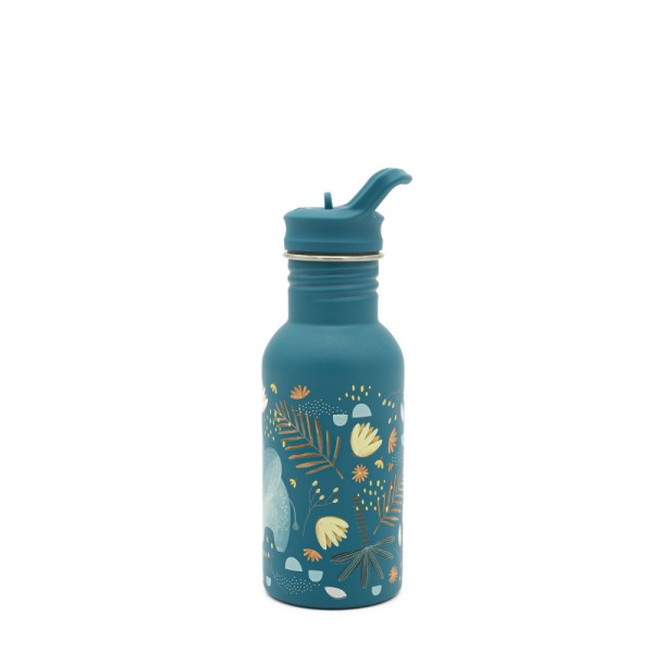 Sassi ανοξείδωτο μπουκάλι με καλαμάκι 500ml   chewy the  elephant