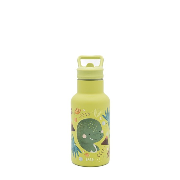 Sassi ανοξείδωτο μπουκάλι θερμός με καλαμάκι 350ml  cracky th dinosaur
